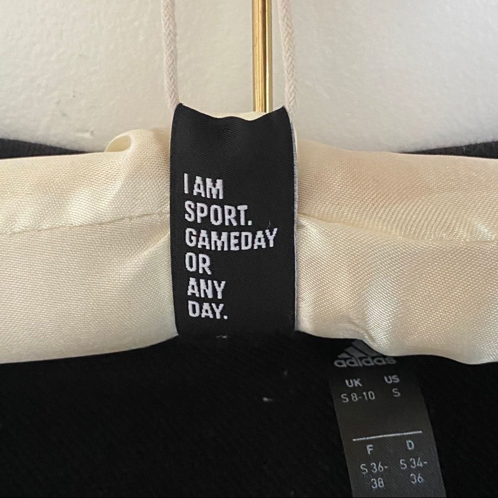 Adidas Essentials Black Crew Neck Sweatshirt S - image 8